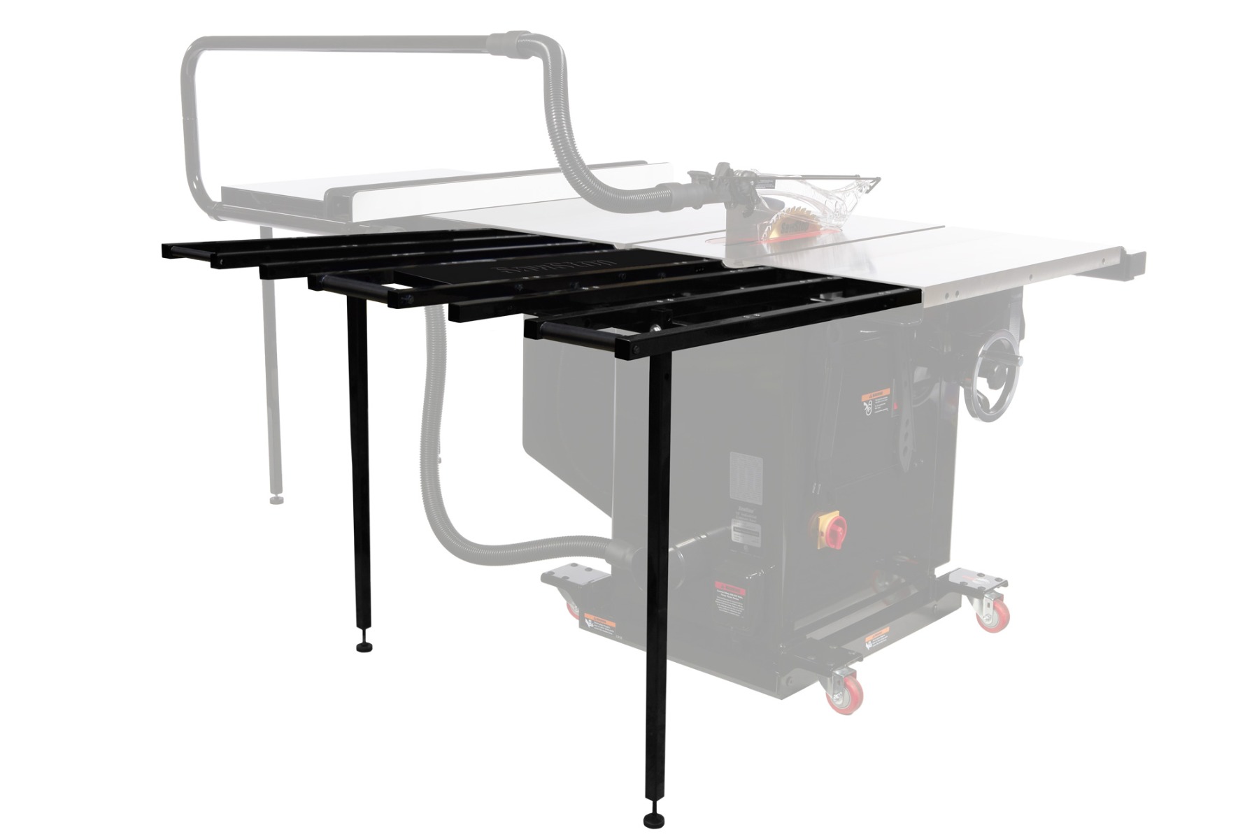 Where to buy the optional 4 extra outfeed table roller bars mentioned in the manual?