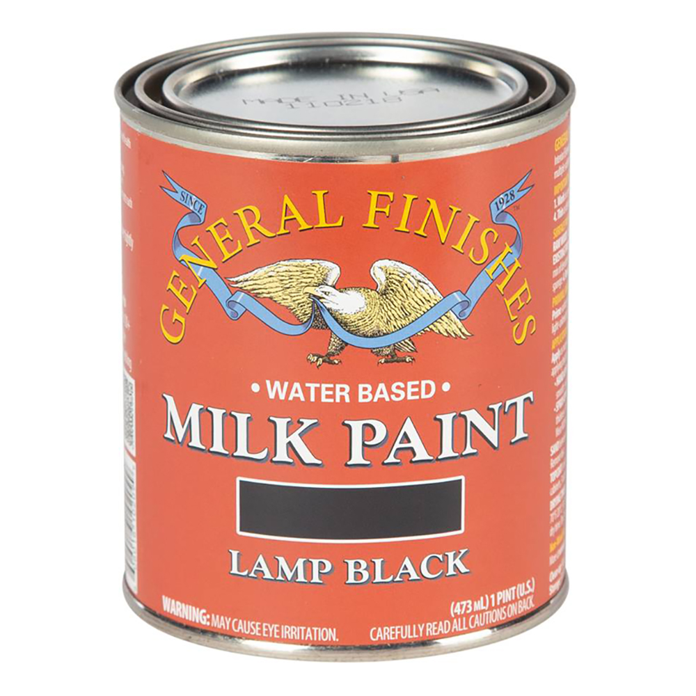 General Finishes Water Based Milk Paint, Lamp Black, 1 Pint Questions & Answers