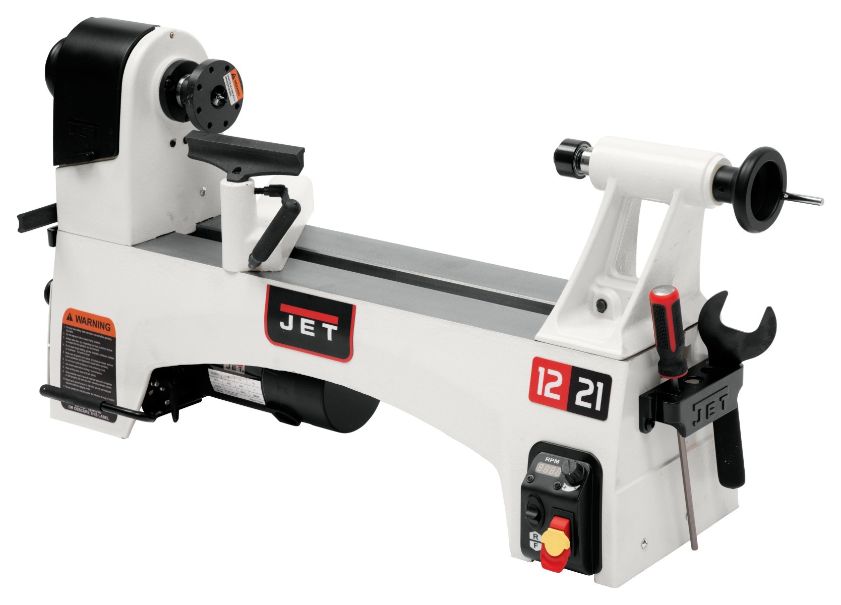 Jet 719200 JWL-1221VS 12 Inch x 21 Inch Variable Speed Wood Lathe, 1HP, 115V Questions & Answers