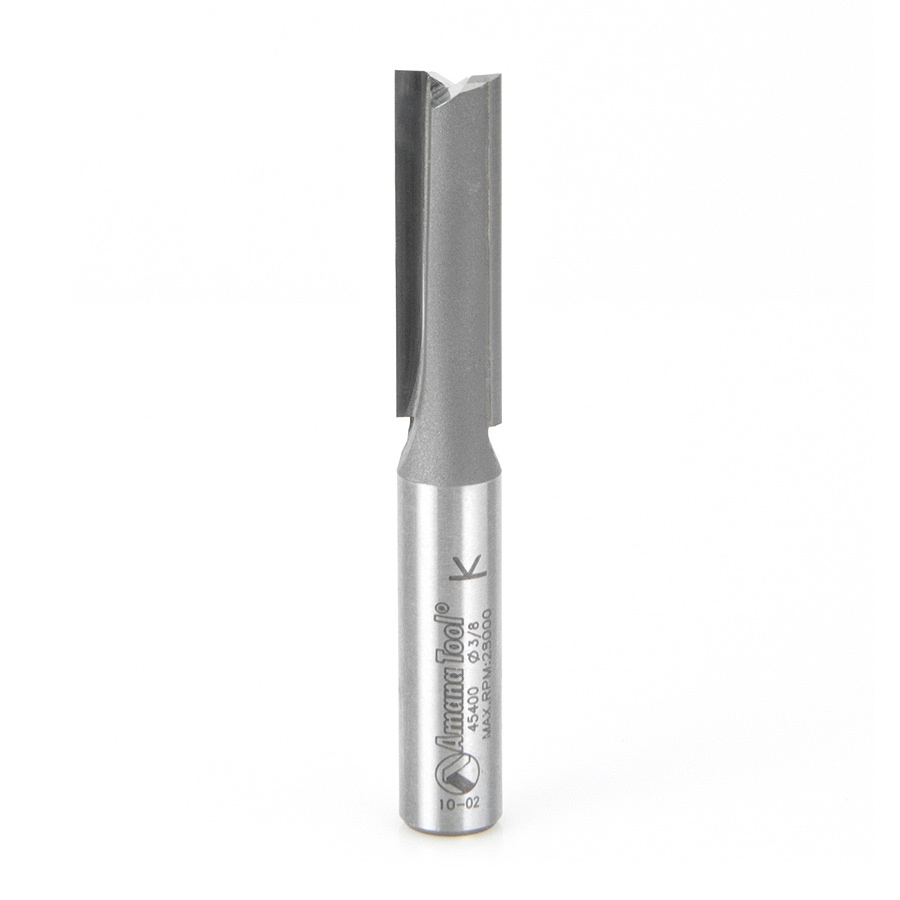 Amana Tool 45400 Carbide Tipped Straight Plunge High Production 3/8 D x 1-1/4 CH x 3/8 SHK Router Bit Questions & Answers