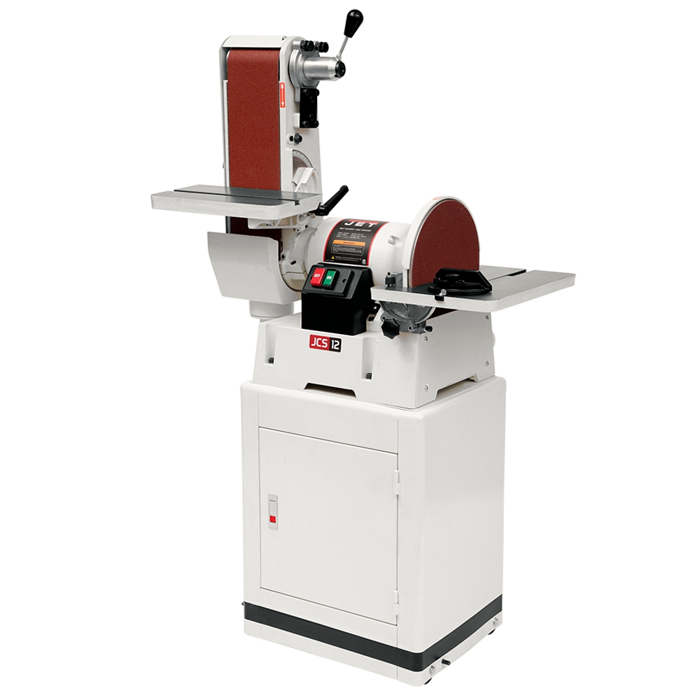 Jet 708598K JSG-6CS, 6 Inch x 48 Inch Belt / 12 Inch Disc Sander with Closed Stand, 1.5HP 1PH 115/230V Questions & Answers