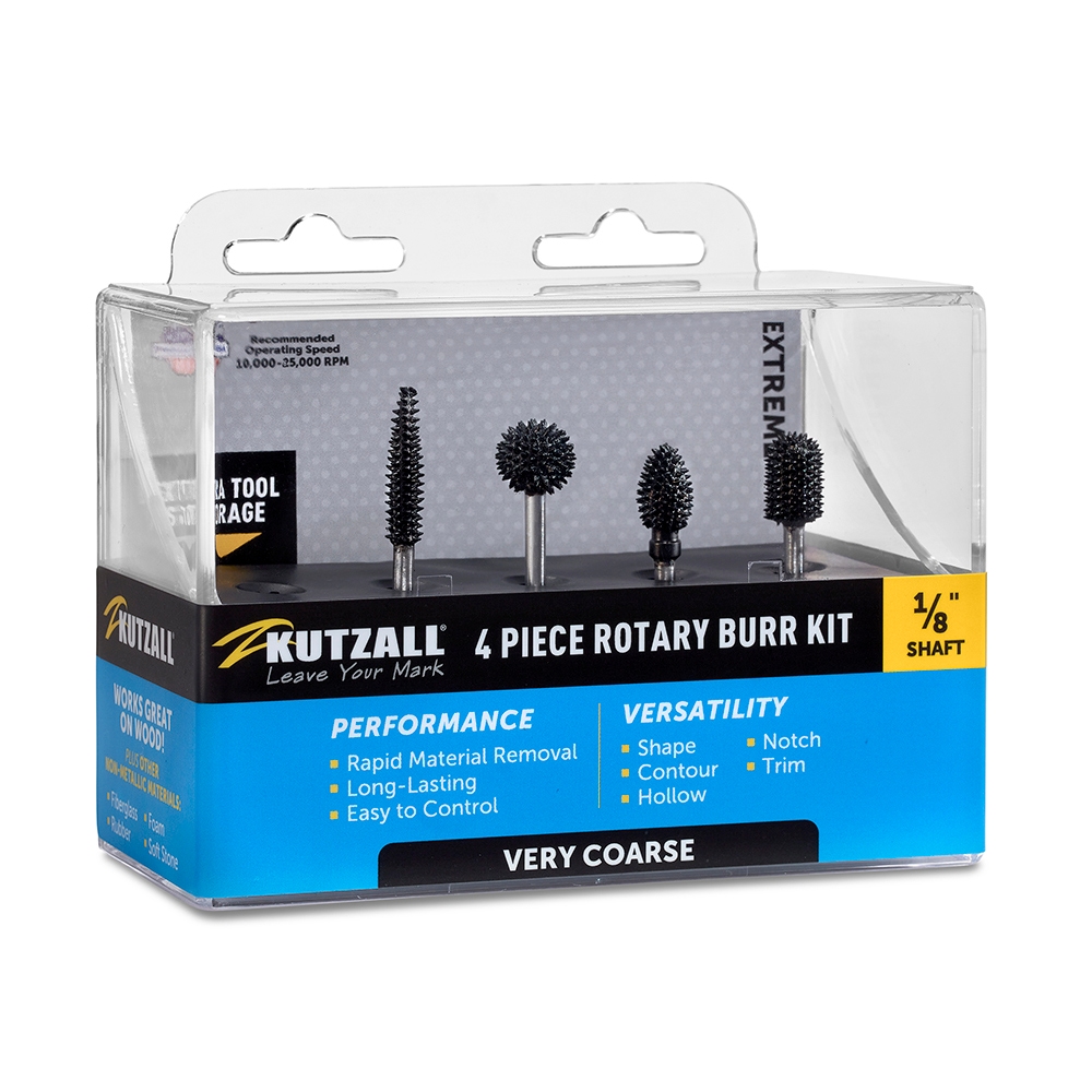 Kutzall 1/8" Shank, 4-Piece Very Coarse Burr Kit Questions & Answers