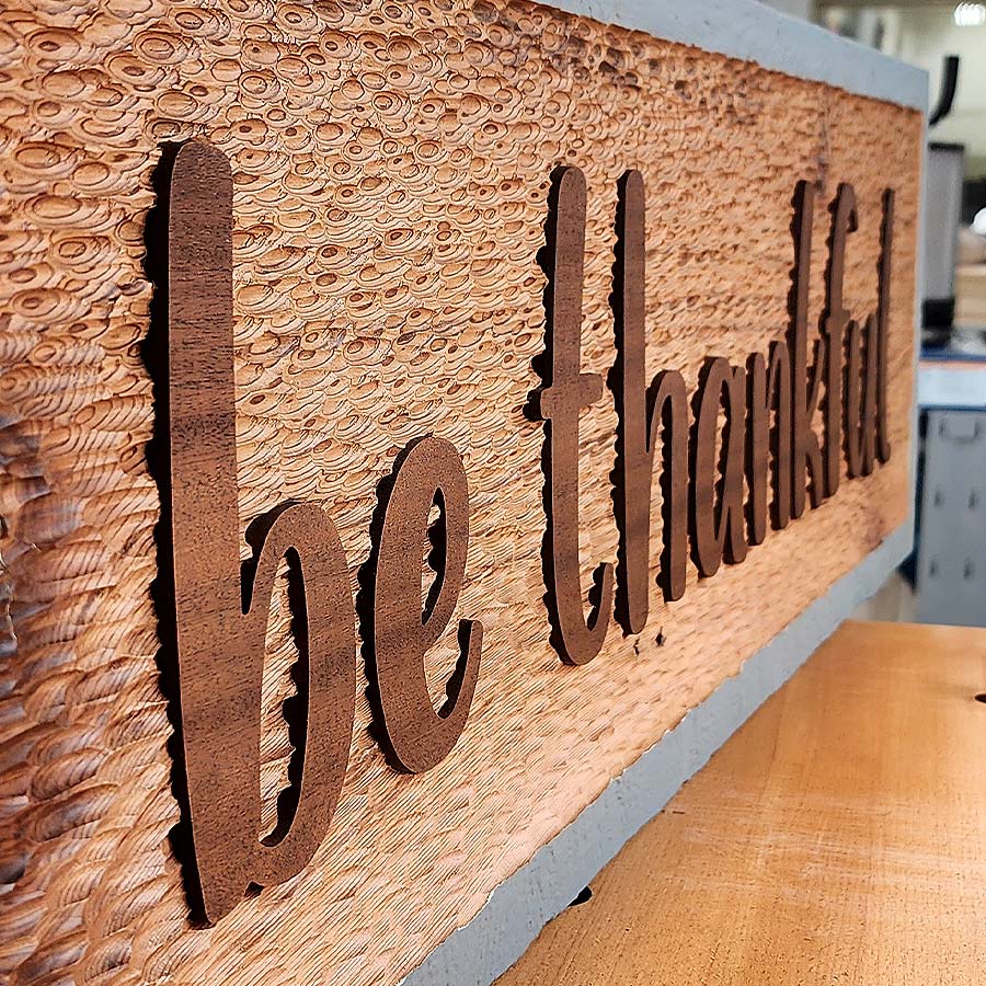 Be Thankful Sign CNC Plans, Downloadable and Customizable Questions & Answers