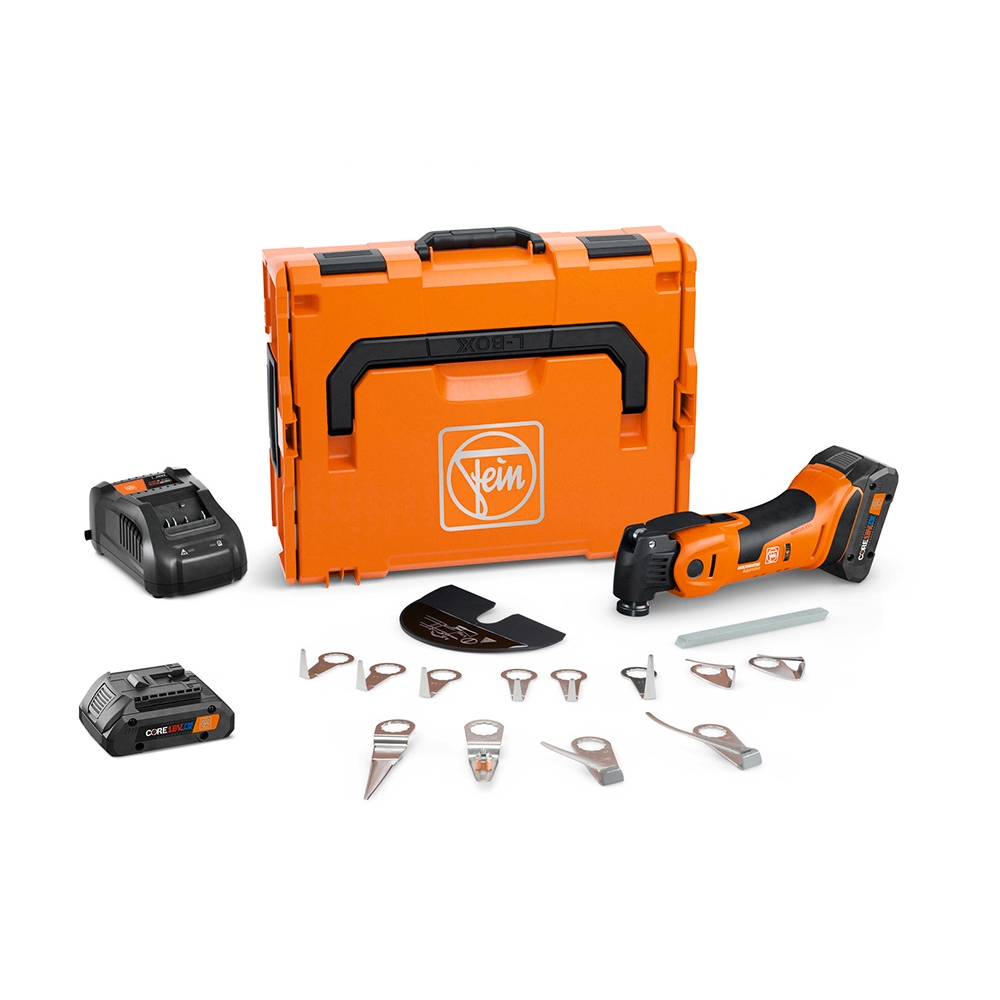 FEIN 71293762090 NEW AmpShare MultiMaster AMM700 1.7Q Kit AS, Cordless Oscillating Multi-Tool with 2x 4 Ah Procore Batteries, Charger, and AG Accessory Kit in L-Box Questions & Answers