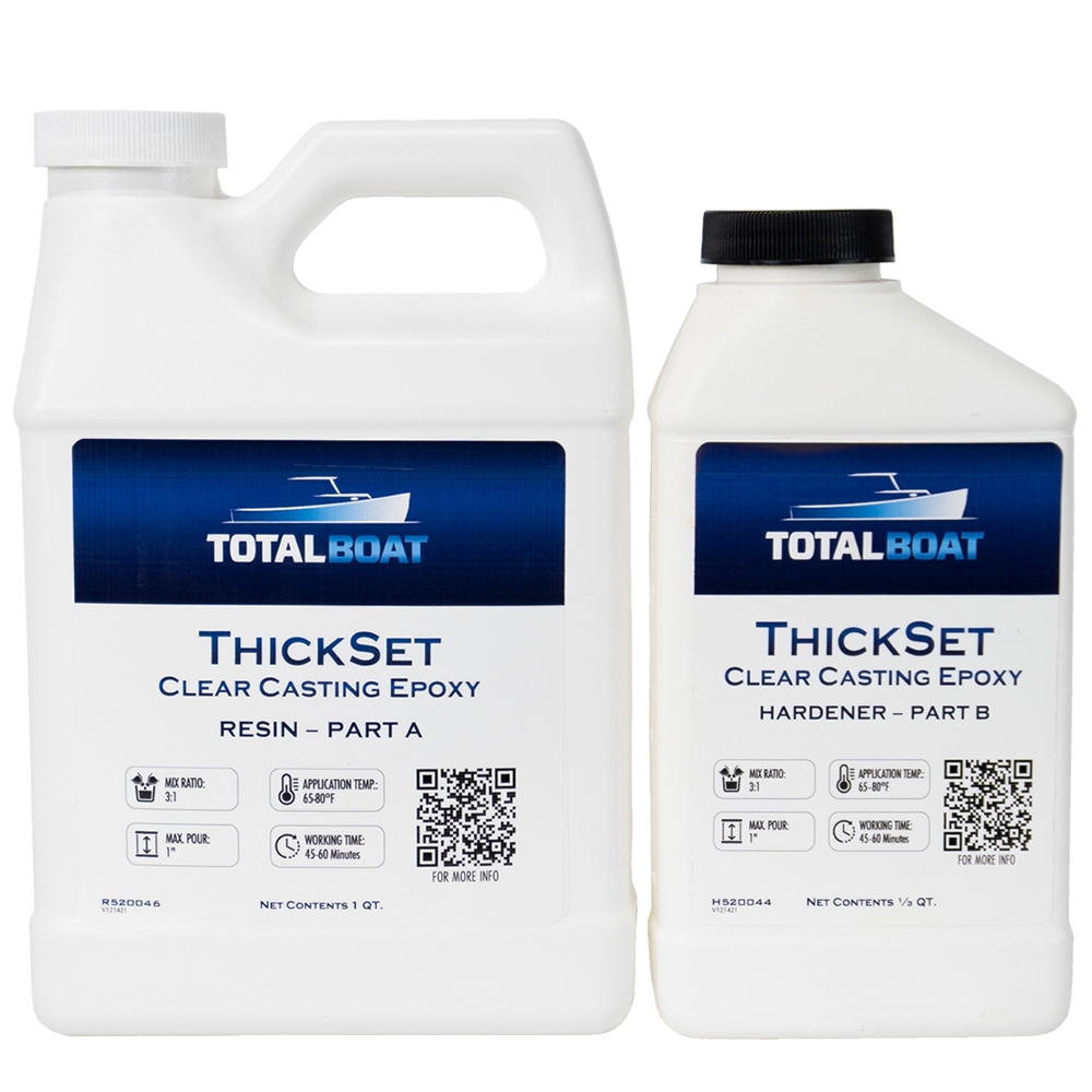 TotalBoat 520044 Thickset Deep Pour Epoxy Resin Kit, 1.3 QT System Questions & Answers