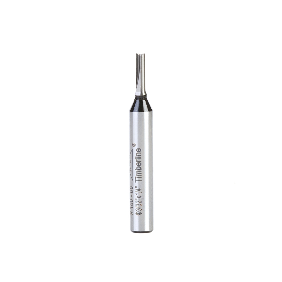 Timberline 100-08 Carbide Tipped Straight Plunge Economy 3/32 D x 1/4 CH x 1/4 Inch SHK Router Bit Questions & Answers