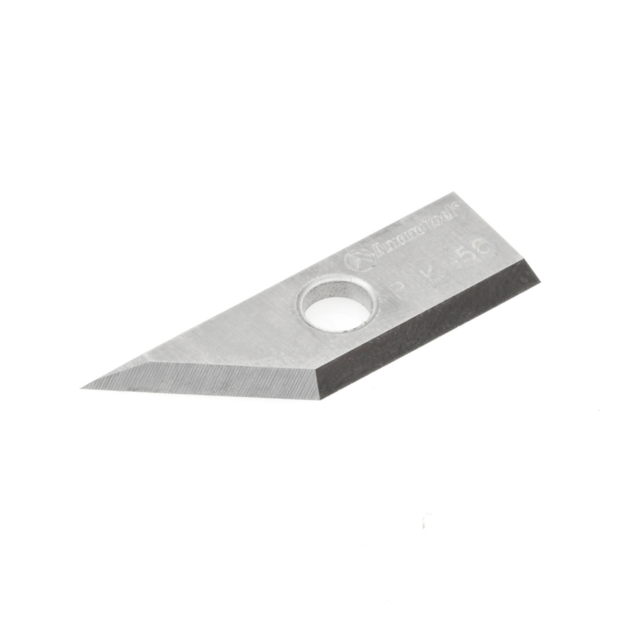 Amana Tool RCK-56 Solid Carbide V Groove Insert Replacement Knife 27 x 9 x 1.5mm for RC-1030, RC-1045, RC-1046, RC-1048, RC-1047, RC-1049, RC-1072, RC-1108, RC-1145, RC-1148, RC-1148-M Questions & Answers