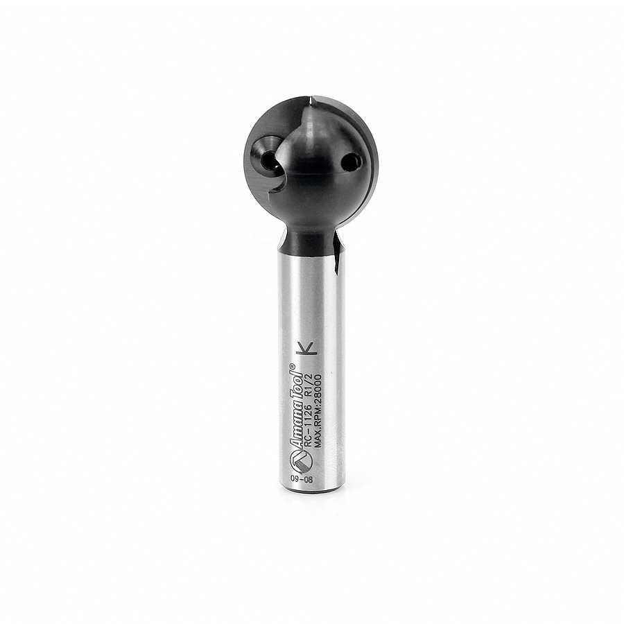 Amana Tool RC-1126 Carbide Tipped CNC Ball End Insert Router Bit 1/2 R x 1 Inch D x 1/2 CH x 1/2 SHK Questions & Answers