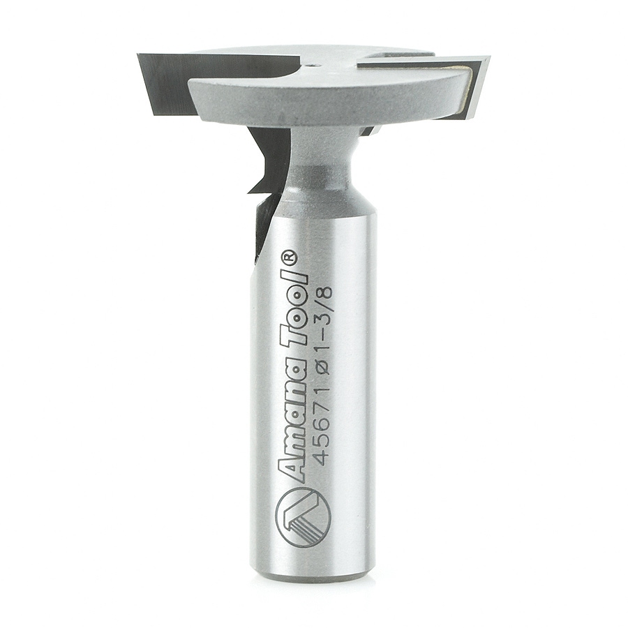 Amana Tool 45671 T-Slot Beveled Edge 1-3/8 D x 35/64 CH x 1/2 Inch SHK Router Bit Questions & Answers