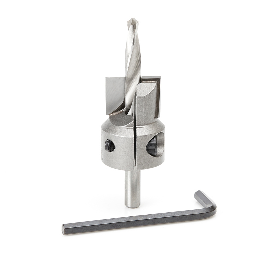 Amana Tool 20206 Carbide Tipped Adjustable 27/32-1 D x 5/8 Cut Depth x 1/4-13/32 Inch SHK Counterbore Bit Questions & Answers