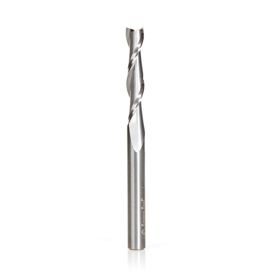 Amana Tool 46321 SC Spiral 2 Flute Plunge 1/4 D x 1-1/4 CH x 1/4 SHK x 3 Inch Long 2 Flute Up-Cut Router Bit Questions & Answers