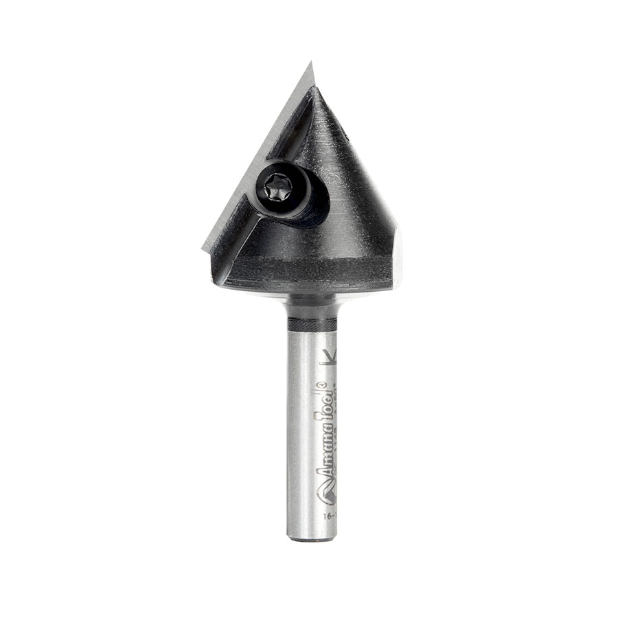 Amana Tool RC-1148 Insert V-Groove 60 Deg x 59/64 CH x 1/4 Inch SHK CNC Router Bit Questions & Answers