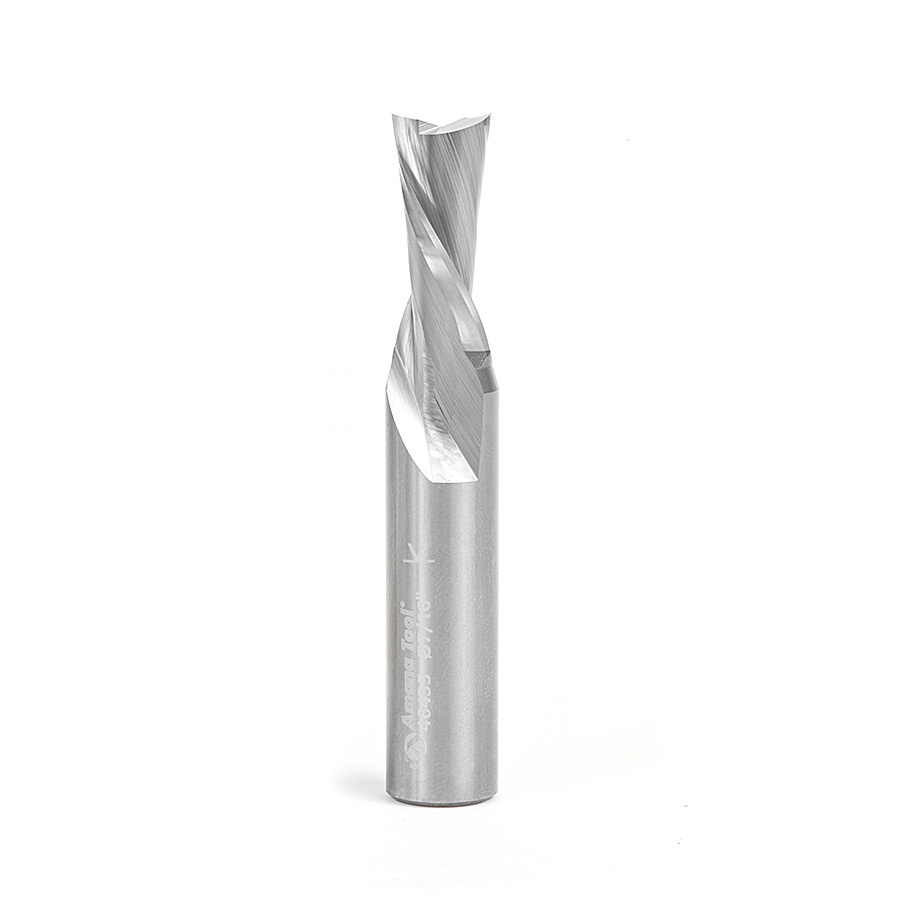 Amana Tool 46435 Solid Carbide Spiral Plunge 7/16 D x 1 CH x 1/2 SHK x 3 Inch Long Down-Cut Router Bit Questions & Answers