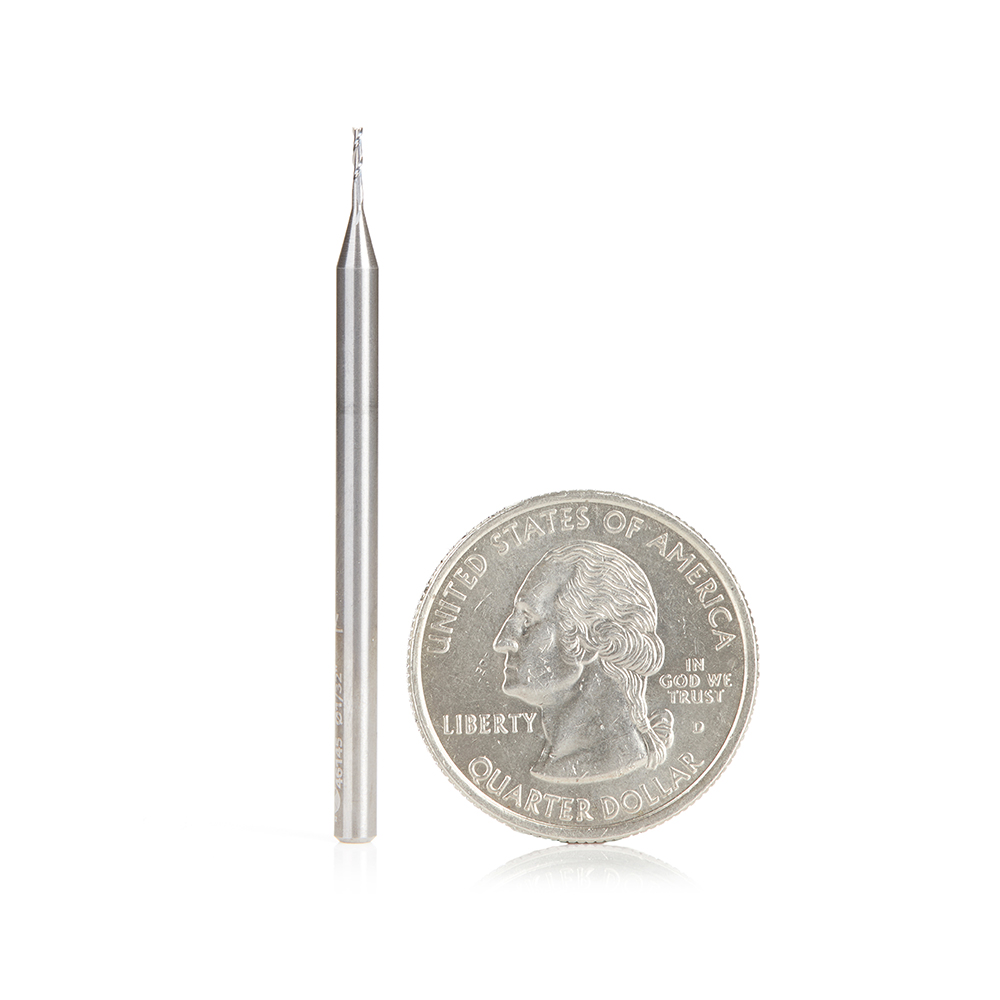 Amana Tool 46145 SC Spiral Plunge 1/32 D x 1/8 CH x 1/8 SHK x 2 Inch Long 2 Flute Up-Cut Router Bit Questions & Answers