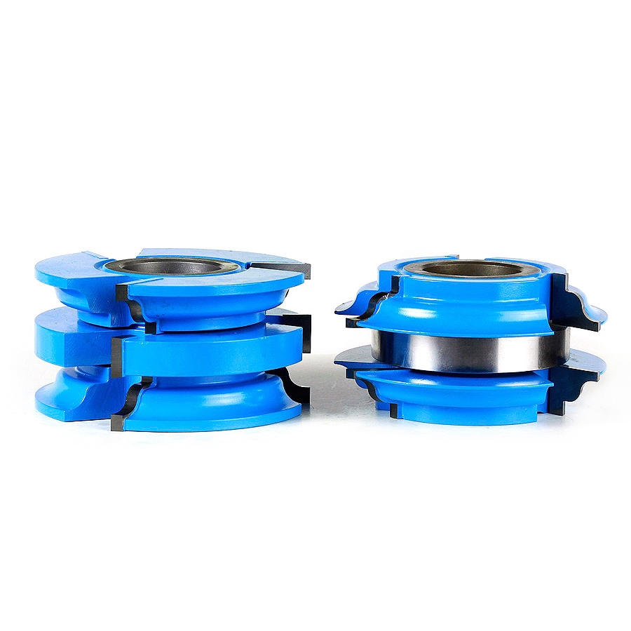 Amana Tool SC581 2-PC Carbide Tipped 3-Wing Stile & Rail Ogee Cabinet Door 3-9/16 D x 1-3/4 CH x 3/16 R x 1 & 1-1/4 Bore Shaper Cutter Set for 1-3/8 to 1-3/4 Material Questions & Answers