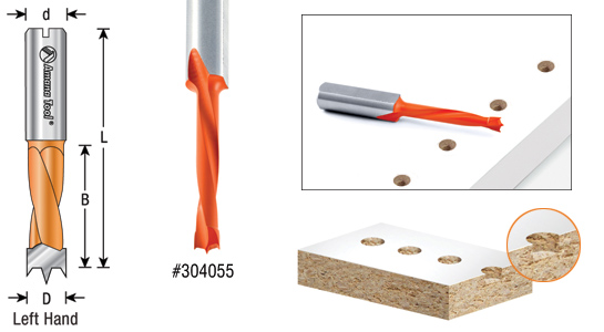 Is Woodpecker 1/2" shank extension (47641) appropriate for handheld router with Amana 3‑cutter spoilboard bit on slab mill?