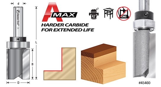 Choose 2-flute or 3-flute template router bit (1/2 x 1 x 1/4)?