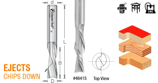 Best end mill for cutting Acrylglas? 5mm single-flute worked for Perspex but failed on Acrylglas.