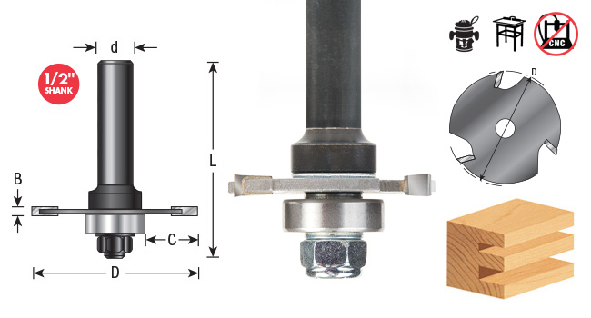 Is the arbour hole standard size so will fit other brands. I have a CMT shank