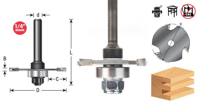Need 1/4" bore cutter for 1/4" shaft arbor; most cutters are 5/16" bore—any available?