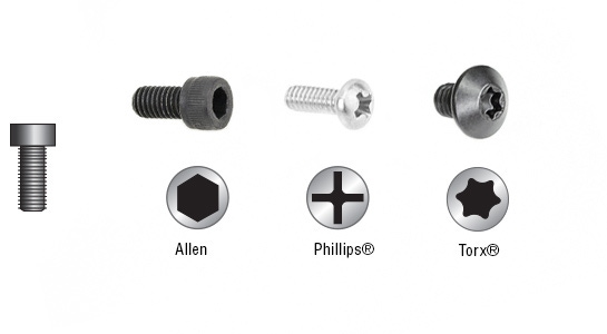 Socket Head Allen Type - Torx and Phillips Retaining Screws Questions & Answers