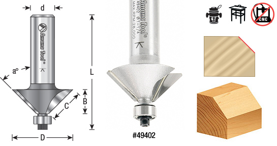 Router bit 280-10 (1.25" camphor) with 1/2" shank won't fit my routers — is there an adapter?