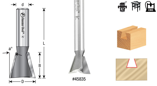 18 Degree Dovetails Router Bits Questions & Answers