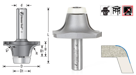 Undermount Bowl Router Bits with Ultra-Glide™ Ball Bearing Guide Questions & Answers