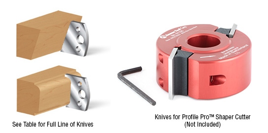 40mm Steel Knives for Profile Pro™ Insert Shaper Cutters, Pair Questions & Answers