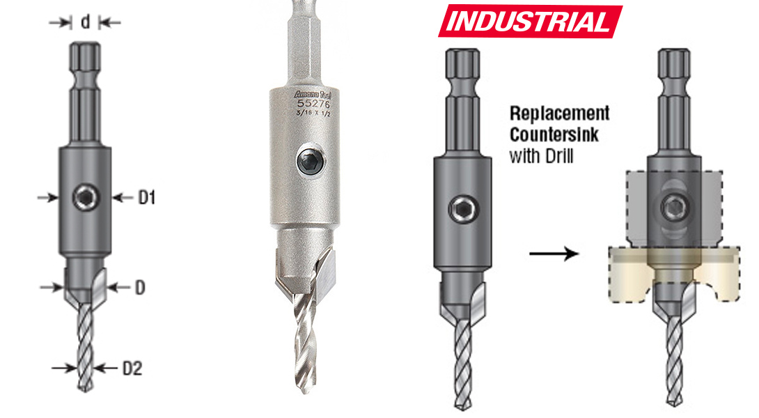 Replacement Carbide Tipped Countersink with Drill Questions & Answers