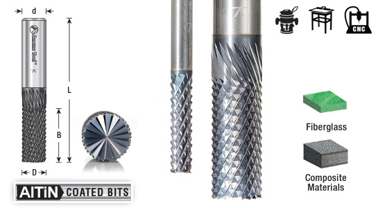 High Performance Solid Carbide Fiberglass and Composite Cutting AlTiN Coated Burr End Router Bits Questions & Answers