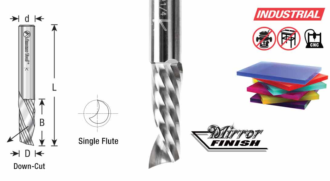 Solid Carbide CNC Spiral O Flute, Plastic Cutting Down-Cut Router Bits Questions & Answers
