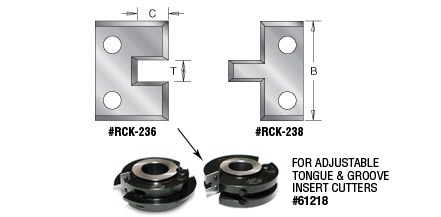 Pair of Adjustable Tongue & Groove Insert Cutter Replacement Knives for 61218 Questions & Answers