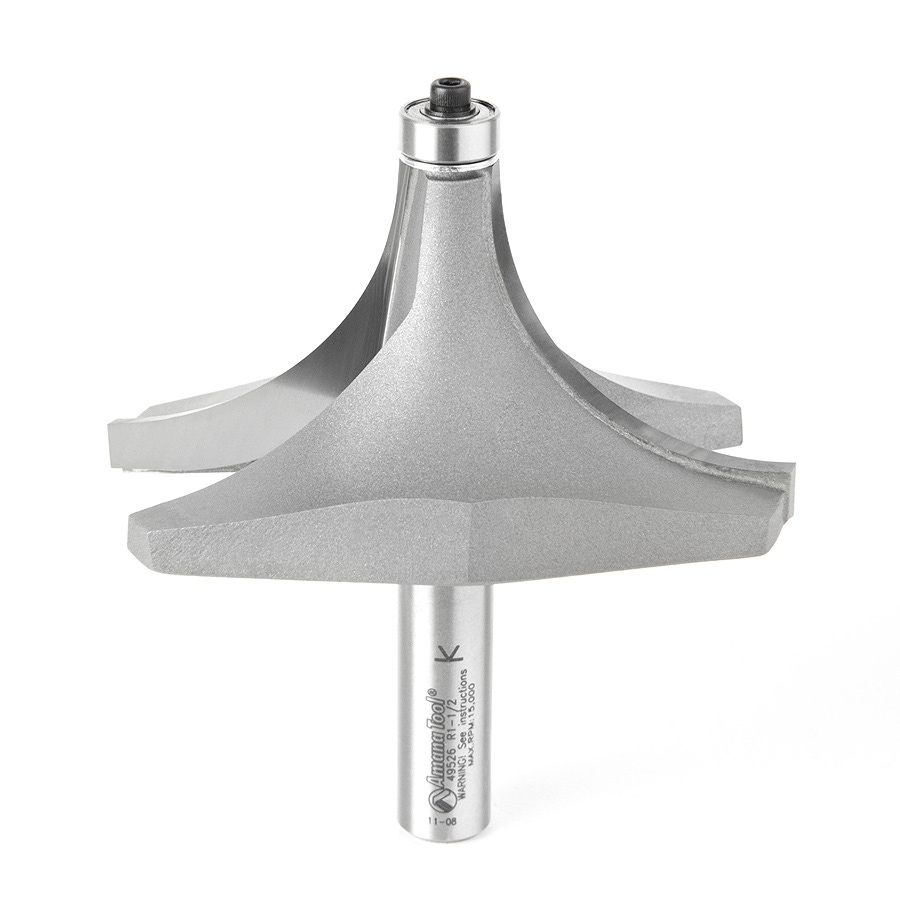 Hi, which router bit should I use on 2"x10 for a complete round-over that is safe for a handheld router?Thanks