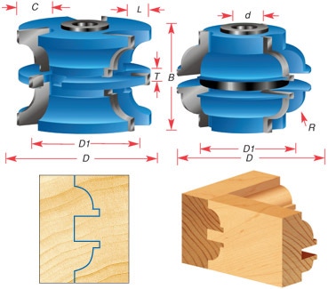 Stile & Rail Shaper Cutter Sets for 2-1/8 Inch Material - Exterior Door Questions & Answers