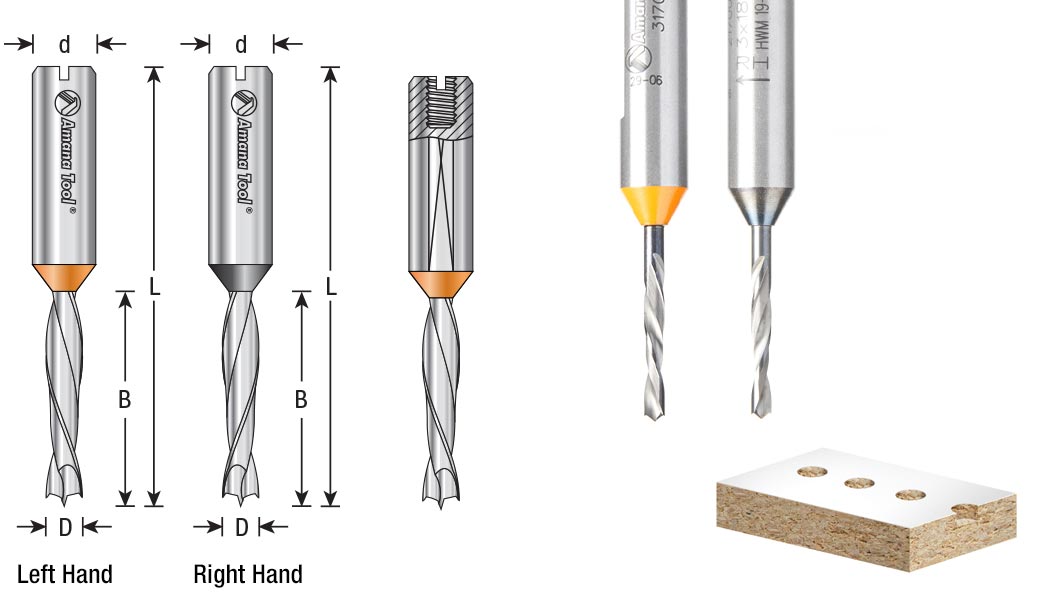 Which boring bits fit Grizzly G4185 with G5953 multi-spindle? Are Amana Ditec carbide brad-point bits compatible?