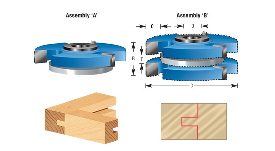 Reversible Stile & Rail Shaper Cutter for 3/4 Inch Material - Tongue & Groove Questions & Answers