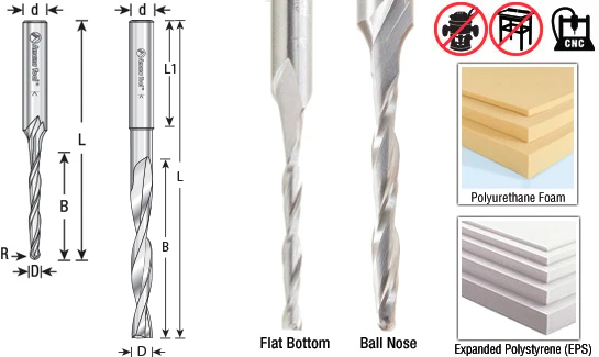CNC Solid Carbide Spiral, Foam Cutting Up-Cut and Down-Cut Router Bits Questions & Answers