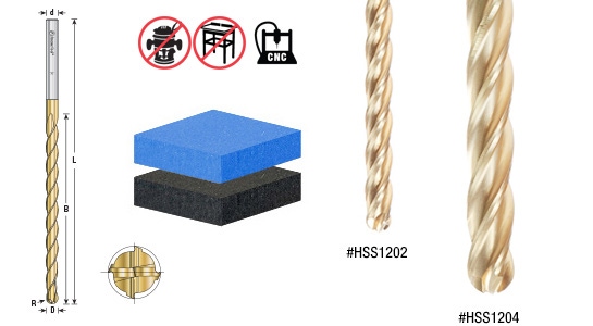 Extended Reach CNC High Speed Steel (HSS) Foam Cutting Ball End & Square End TiN Coated 4-Flute Spiral Up-Cut Router Bits Questions & Answers