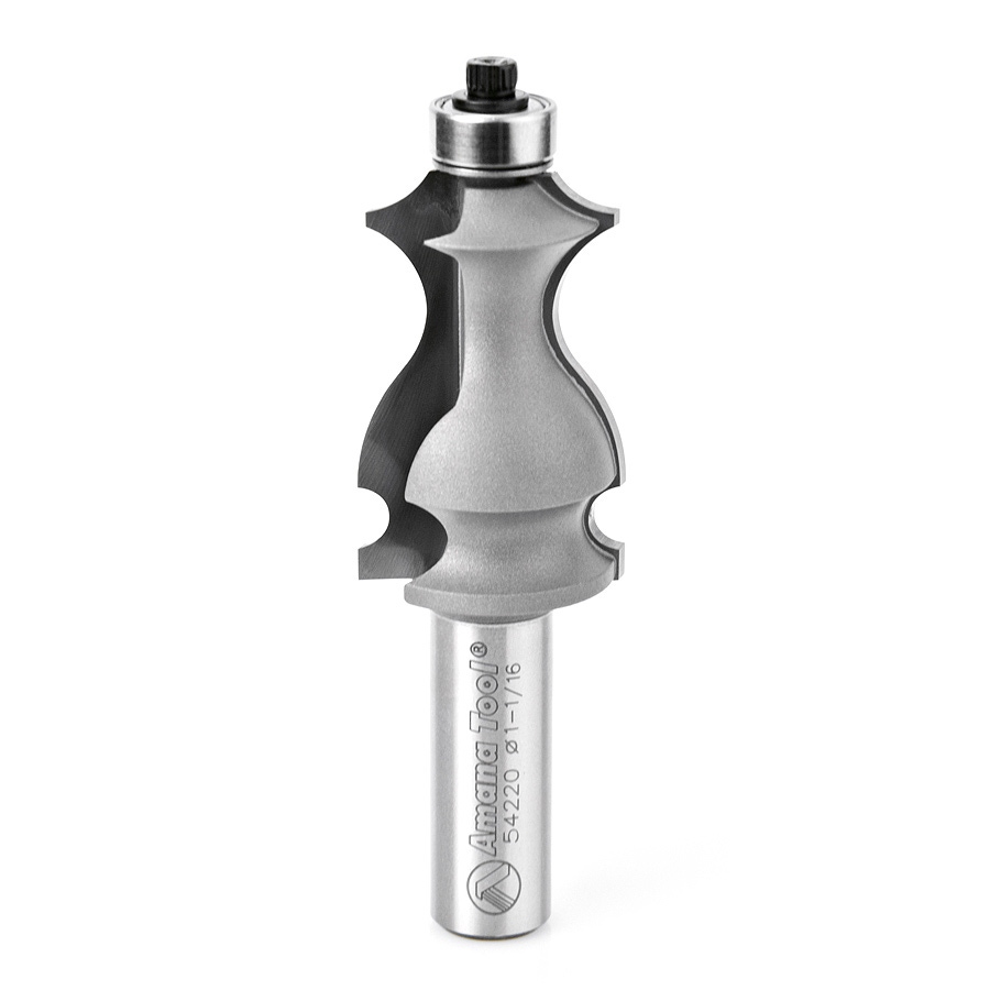 Amana Tool 54220 Carbide Tipped Classical Architectural Molding 1/8 x 7/8 x 3/8 R x 1 Inch D x 1-11/16 CH x 1/2 SHK Router Bit Questions & Answers