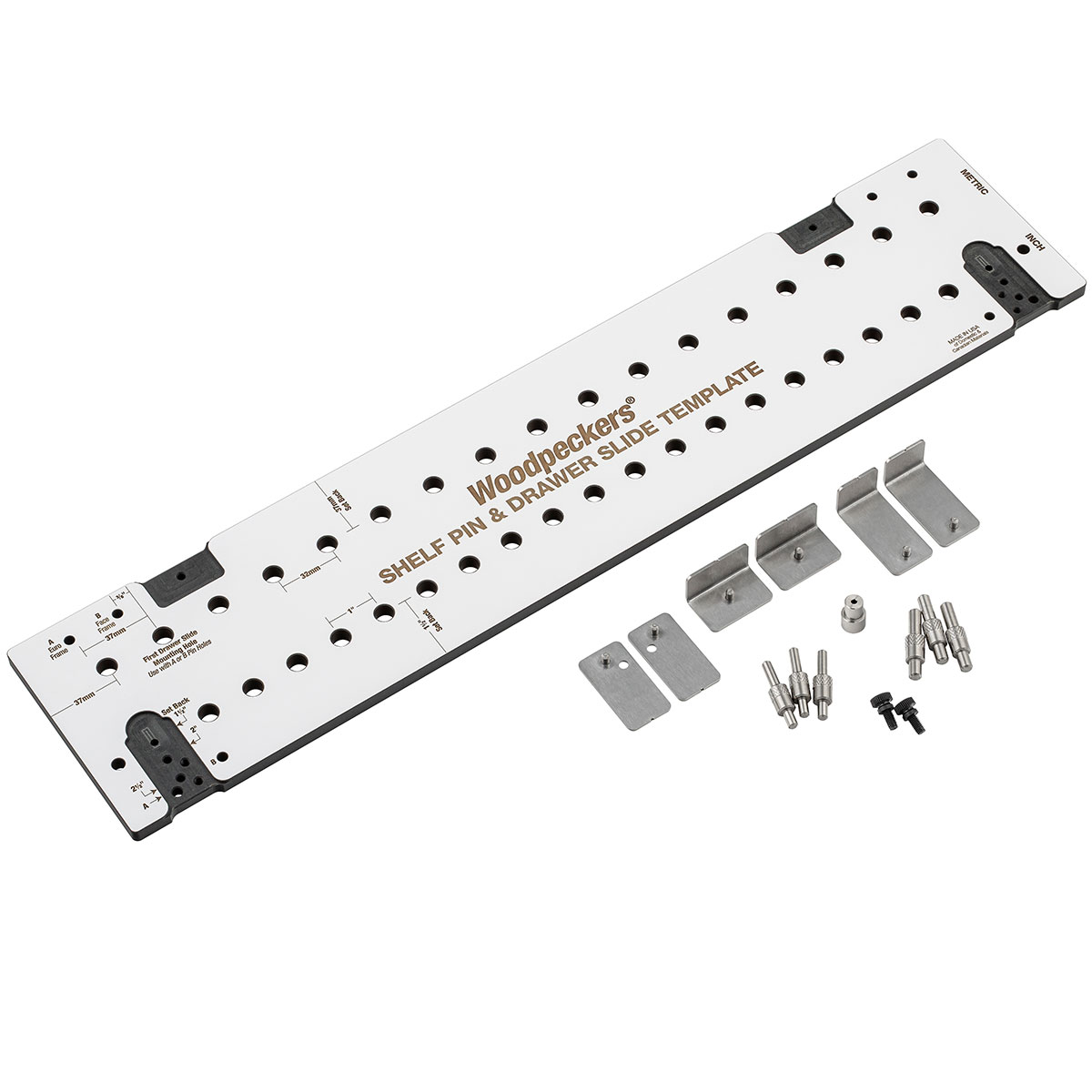 Depth of holes in stock after using a jig with a retractable drill bit?