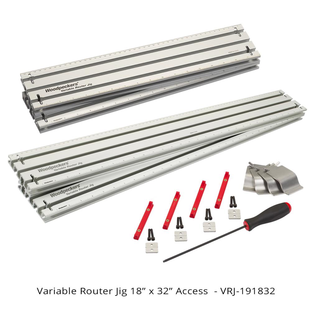Woodpeckers VRJ-191832 Variable Router Jig - 18 Inch X 32 Inch Questions & Answers