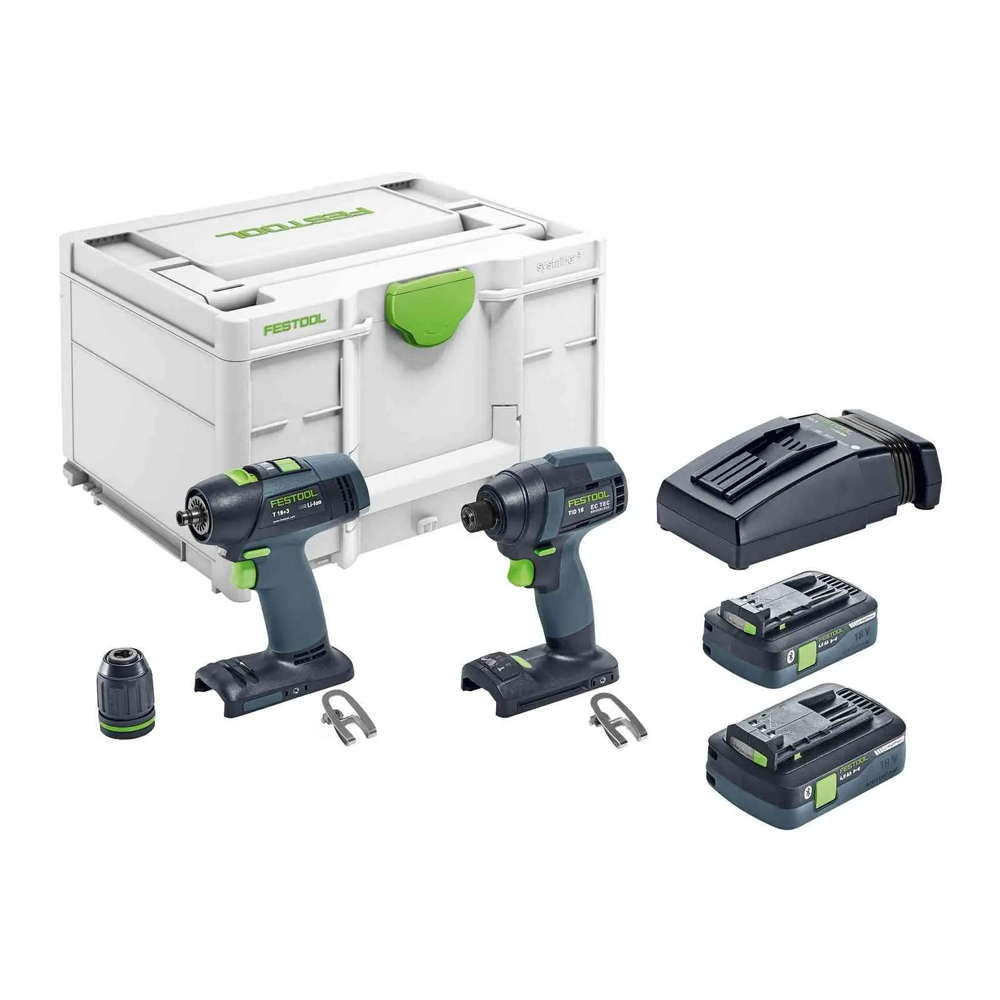 Festool 577615 Impact Driver and Drill set TID18 HPC 4,0I-Set T18 Questions & Answers