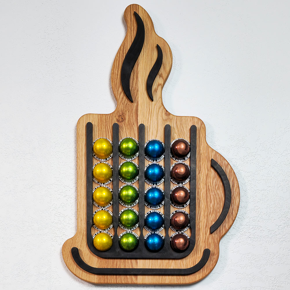 Coffee Pod Holder for Nespresso Vertuo CNC Plans, Downloadable and Customizable Questions & Answers