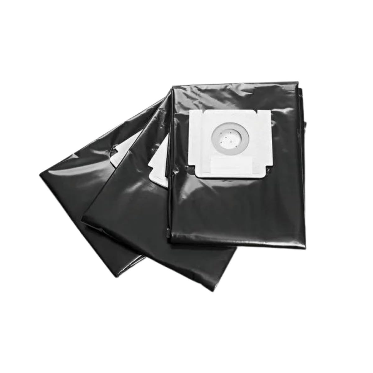 Do the sticky tabs on both sides of a black plastic bag join together to seal it?