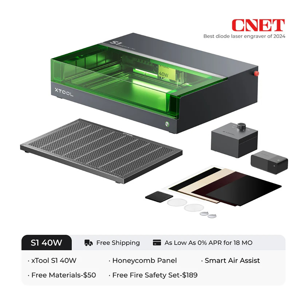 xTool S1 Enclosed Diode Laser Cutter 40W Questions & Answers