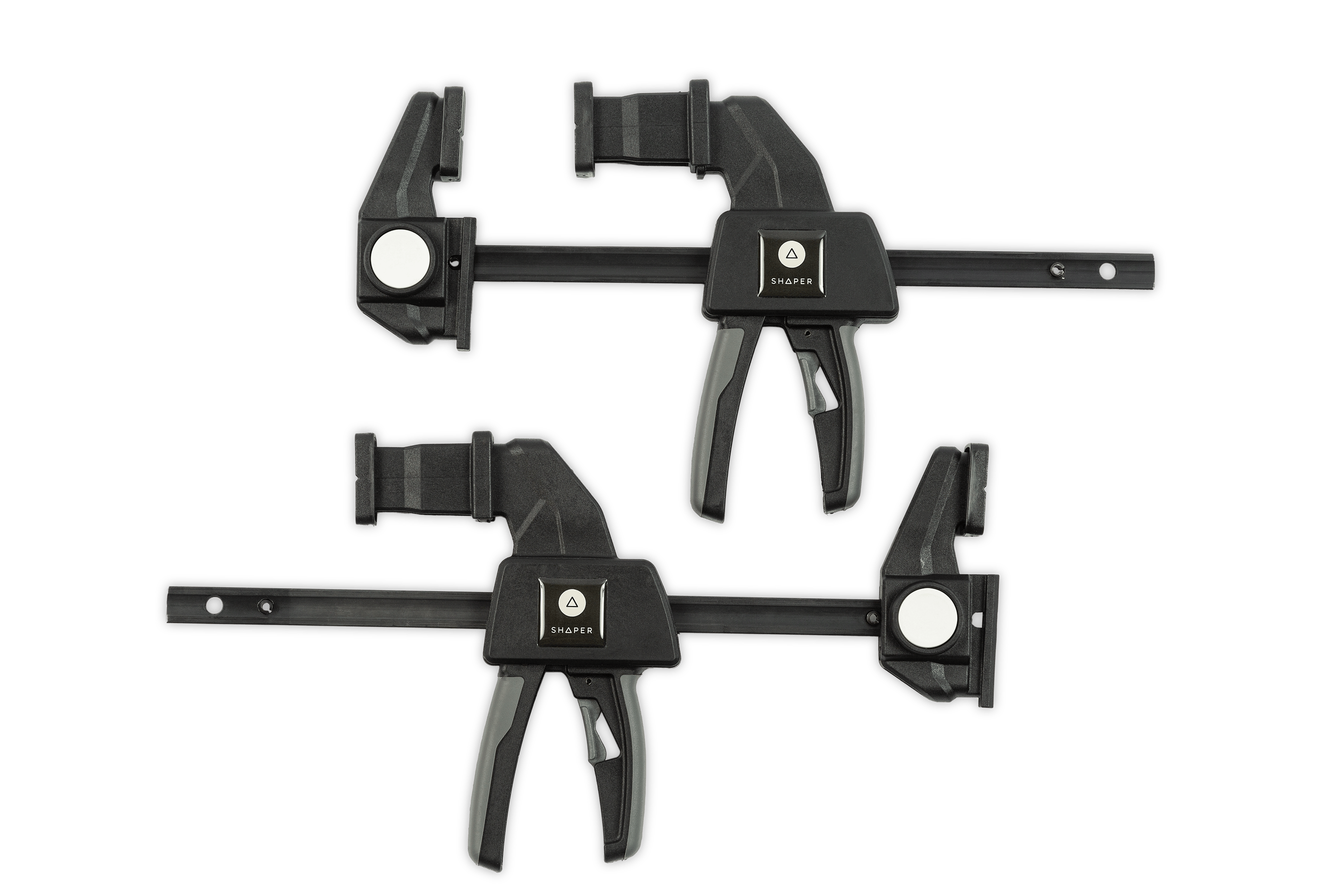 With the clamps in the push configuration, how much weight can these clamps hold?